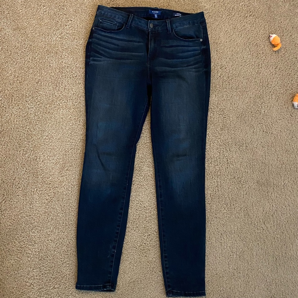 Kaari blue dark wash jeans